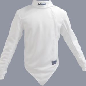 NWT Blue Gauntlet Men's Stretch Fencing Jacket, Size Men's 38